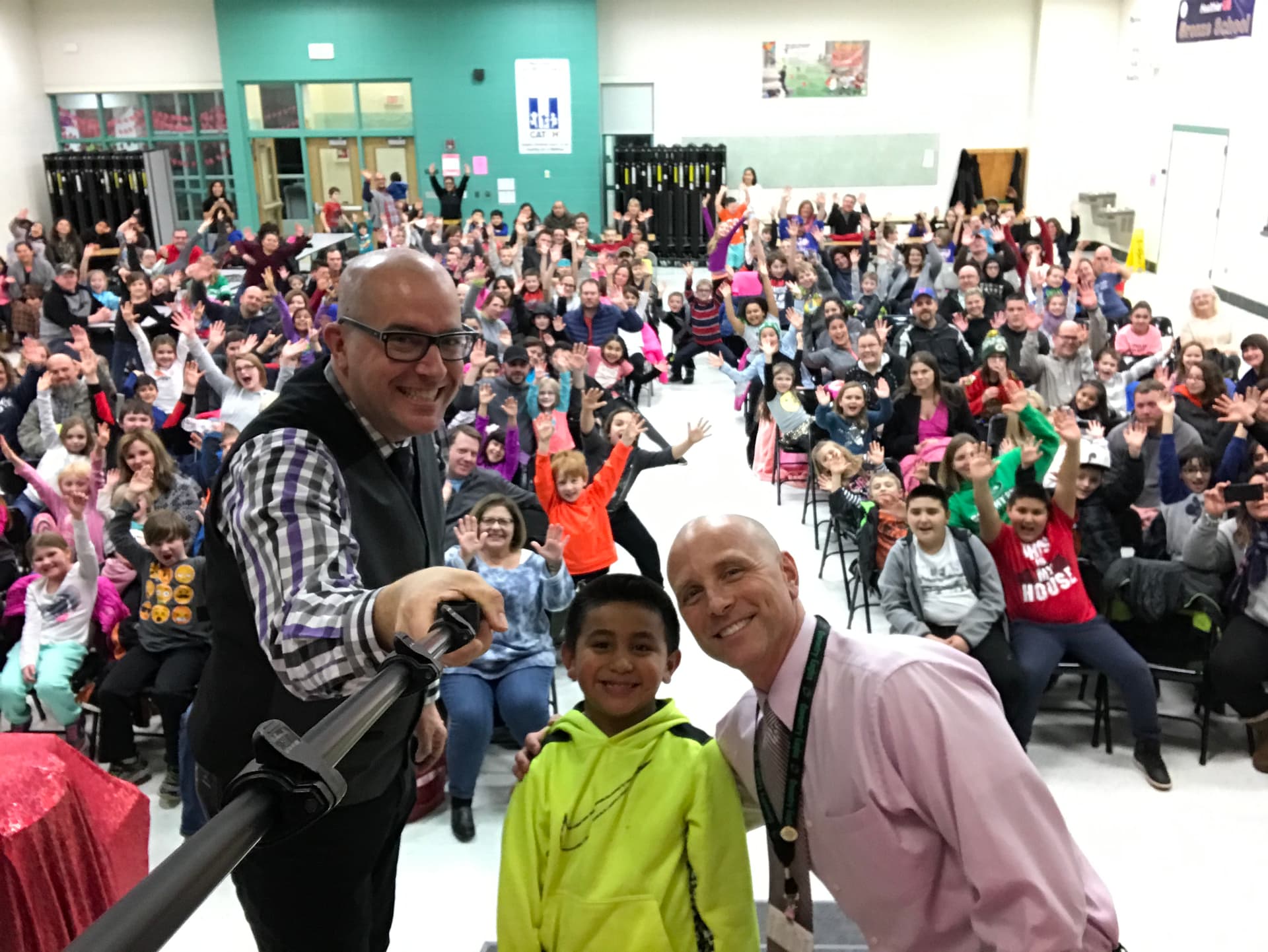 Another moment from The Pro-Kids Show at Coventry Elementary