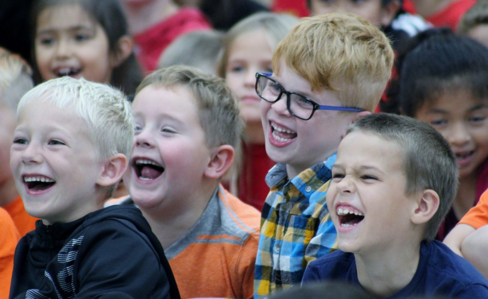 Laughter fills the room during the Pro-Kids Show
