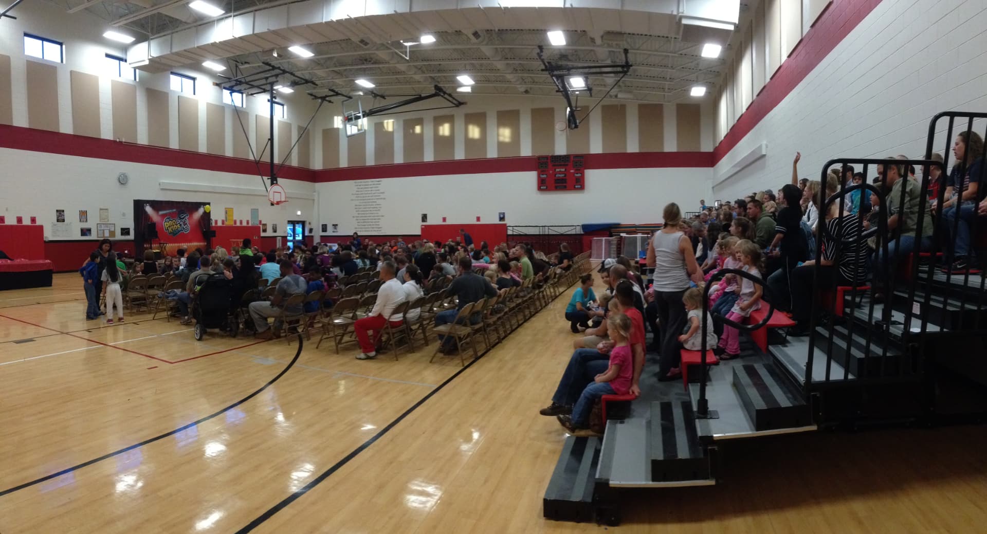 Country Trails Family Night in 2014 viewed across the gym