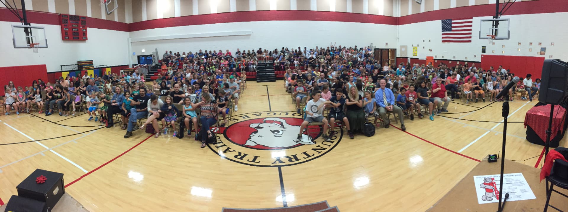 Panoramic view of the Country Trails Family Night audience in 2016