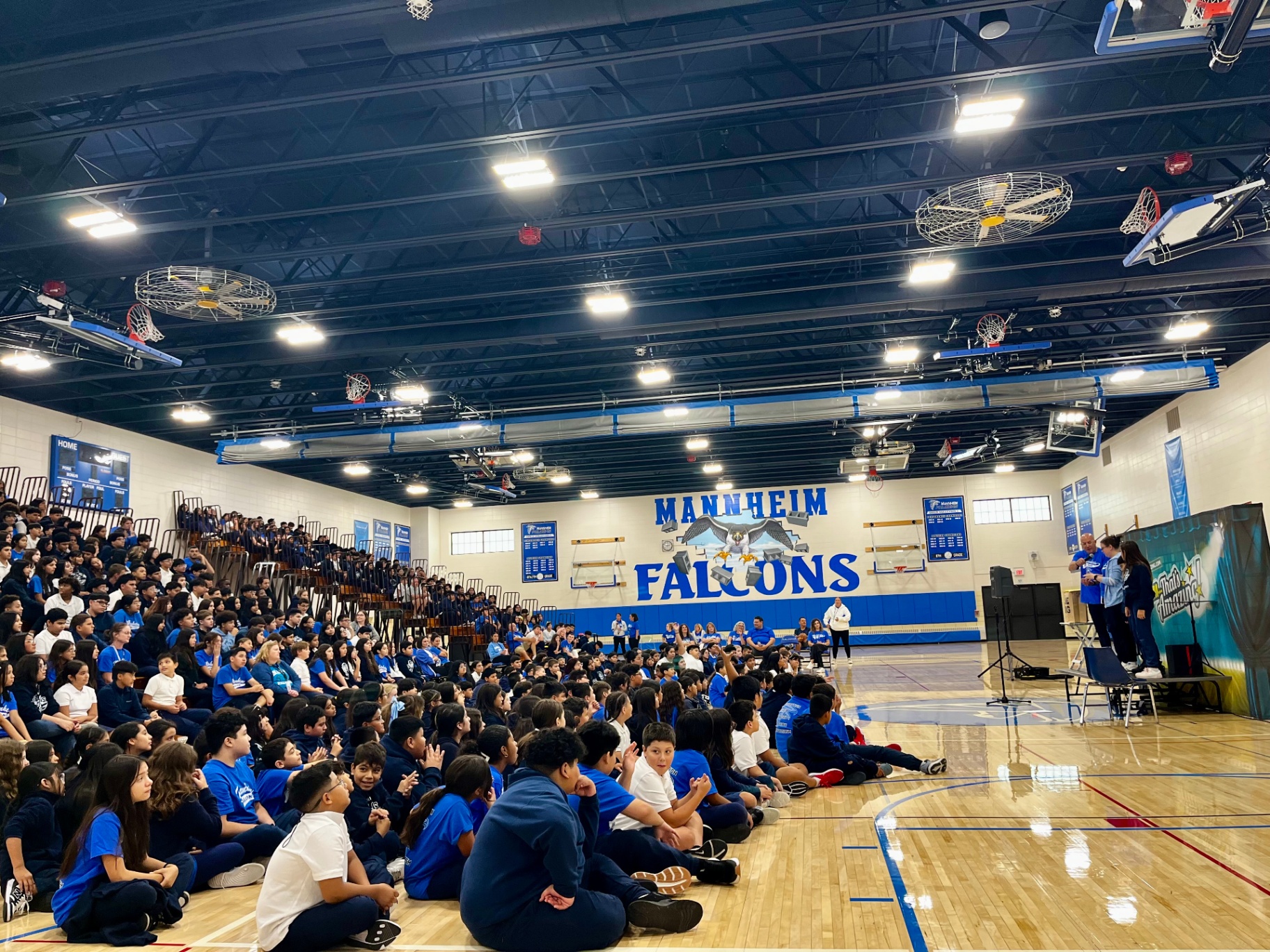 Middle school assembly